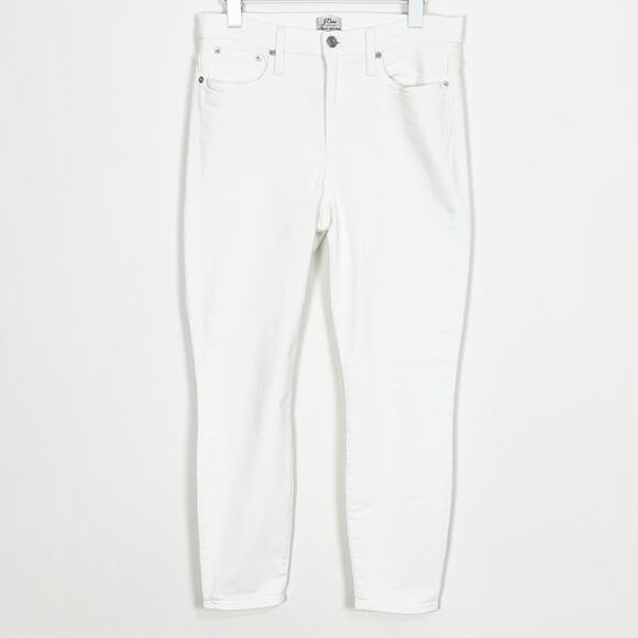 J. Crew Lookout High Rise Skinny Crop Jean in White - Picture 2 of 9